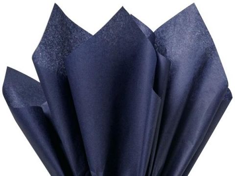 100 x Navy Blue Acid Free Tissue Packing Paper Sheets Gift Party Clothes Wrap