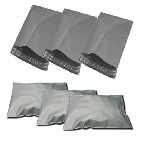 50 X LARGE GREY POSTAGE POLY MAILING PARCEL BAGS | 16x21 " ( 400x525 mm )