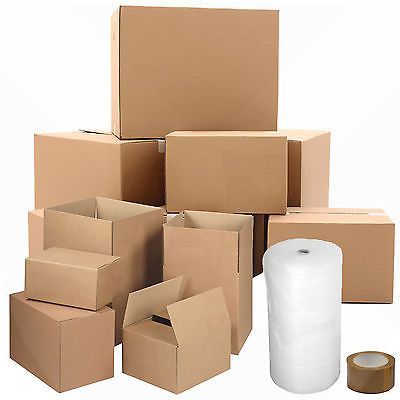 HOUSE MOVING REMOVAL BOXES BUBBLE PACK KIT | MEDIUM
