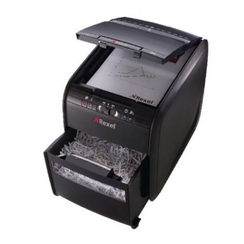 Rexel Paper Shredder 90x Cross Cut Automatic Autofeed 90 Sheets Capacity | Shreds Paper | Credit Cards