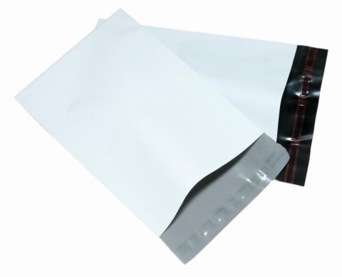 25 X SMALL WHITE POSTAGE MAILING PARCEL BAGS  | 6x9 " ( 170x240 mm )